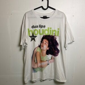 Houdini Graphic Tee - White with Lime Print